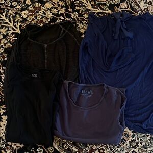 SMALL (x4) dELiA*s and More Black and Navy Tops